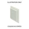 Monsoon 100mm Sq Louvred Grille / Flyscreen / Rectangular Socket F4905BR -Ventilation System 4904 colours 3