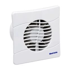 Vent Axia Basics BAS150SLT Slimline Shuttered Fan With Timer (436535)