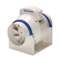 Vent Axia ACM125T In-Line Fan Mixed Flow Fan With Timer 125mm/5 Inch (17105020)