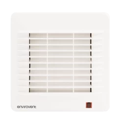 Envirovent Classic 100 Bathroom Extractor Fan With Pullcord And Adjustable Humidity Sensor - 100mm - CLAS100HP