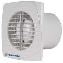 Monsoon D-Series 150m Axial Fan Inc Humidistat / Timer (D150-H/T)
