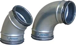 Monsoon 80mm 45 Degree Pressed Metal Elbow Bend (MB/80/45)