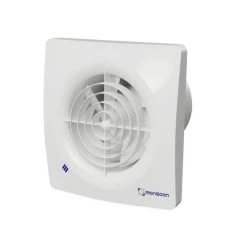 Monsoon 150mm Silent Fan For Zone 1 With Timer/Humidistat, Pullcord - MONS150HTA
