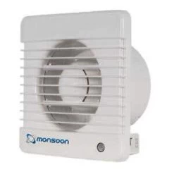 Monsoon 100mm Movement Sensor And Timer Fan (128m Cubed/h)
