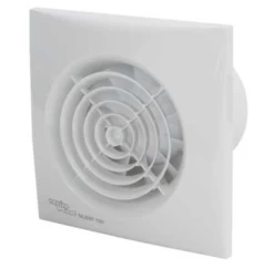 Envirovent Silent SELV Axial Extractor Fan With Backdraught Shutters - White - SIL100S12V