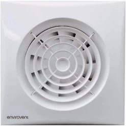 Envirovent 4 Inch Fan Axial Silent 100mm Extractor Fan With Timer - White - SIL100T