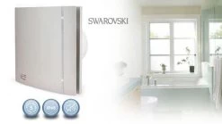 Envirovent Swarovski Design Silent Extractor Fan 100mm - Champagne - SILDES100CK