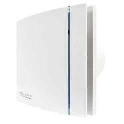 Envirovent Silent Design 100 WC & Bathroom Extractor Fan 100mm - White - SILDES100S