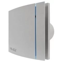 Envirovent Silent Design 100 WC & Bathroom Extractor Fan With Adjustable Timer- Silver - SILDES100HTS