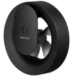 Vent Axia Svara High Power Smart Axial Fan 4" 100mm Black - 496711